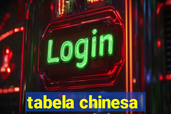 tabela chinesa